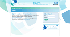 Desktop Screenshot of cquins.nhs.uk